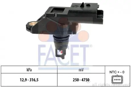 Датчик абсолютного давления (MAP) FACET 10.3261