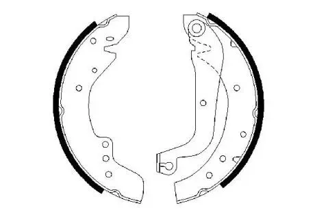 Колодки гальмівні барабанні BOSCH 0986487547