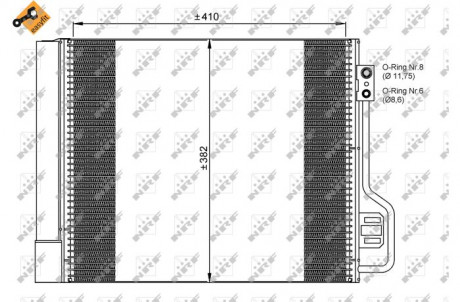 Радиатор кондиционера NRF 35937