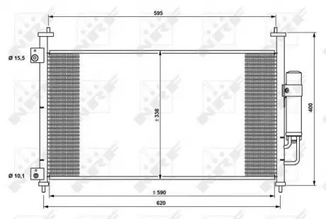Радиатор кондиционера NRF 35763