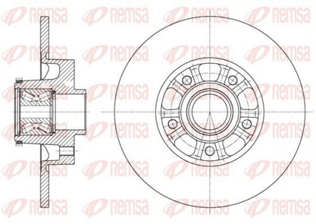 Диск гальмівний REMSA 61626.20
