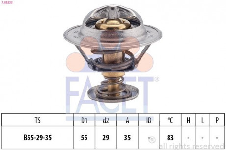 Термостат FACET 7.8323S (фото 1)