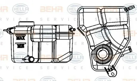 Бачок расширительный HELLA 8MA 376 756-654