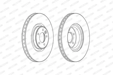 Диск тормозной FERODO DDF2601C-1 (фото 1)