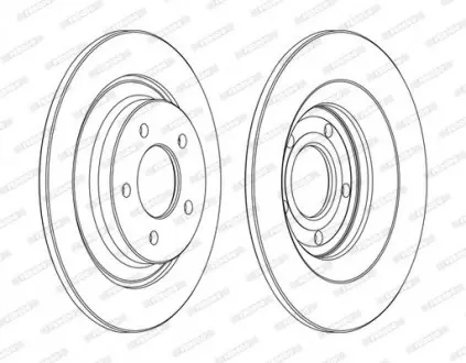 Диск тормозной FERODO DDF1547C