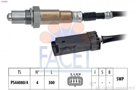 Лямбда-зонд Citroen C3 12- / C4 14-1.2 FACET 10.8205