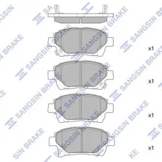 Колодки гальмівні дискові Hi-Q Hi-Q (SANGSIN) SP1718