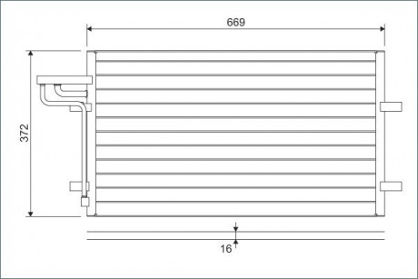 Конденсатор, кондиционер Valeo 818046