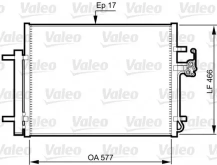 Конденсатор кондиціонера Valeo 814360 (фото 1)