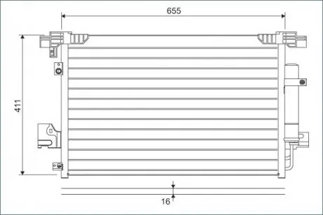Радіатор кондиціонера Valeo 814315