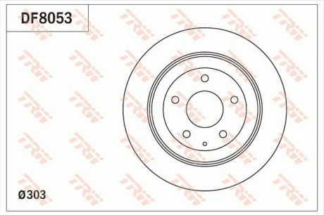 Тормозной диск TRW DF8053 (фото 1)