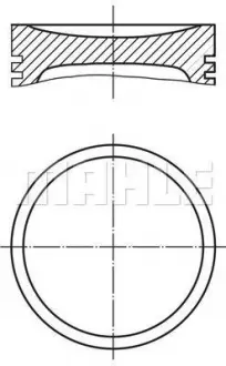 Поршень Mahle AUDI / SEAT / SKODA / VW MAHLE KNECHT 0330401