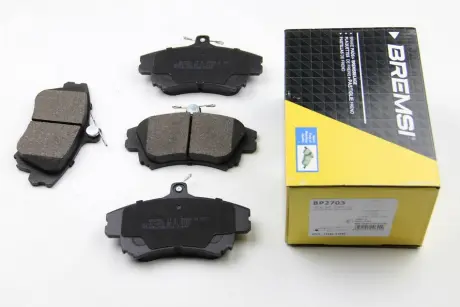 Тормозные колодки перед. MITSUBISHI COLT / SMART FORFOUR / VOLVO S40 I / V40 95-12 (TRW) BREMSI BP2703