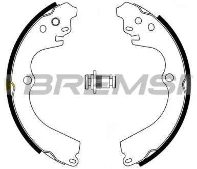 Гальмівні колодки зад. Impreza 92-00 / Forester 97-08 / Legasy I 89-94 (Akebono) BREMSI GF0884