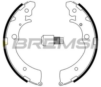 Гальмівні колодки зад. Honda Accord III / IV 85-93 / Suzuki Jimny 98 (Akebono) BREMSI GF0706