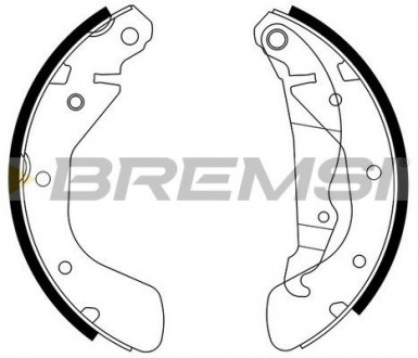 Тормозные колодки зад. Daewoo Lanos 97- / Opel Astra 91-01, Combo 01- (GM) BREMSI GF0354