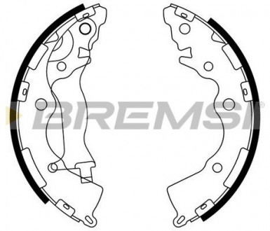 Тормозные колодки зад. Hyundai Accent III 05-10 / Kia Rio II 05- (Mando) BREMSI GF0749 (фото 1)