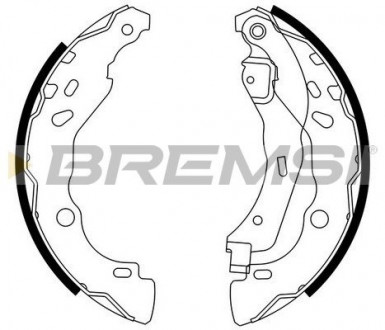 Тормозные колодки зад. Dacia Logan 04- / Nissan Micra IV 10- (Bendix) BREMSI GF0409