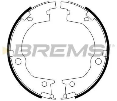 Колодки ручного гальма Hyundai Santa FE I, II 06-12 / Kia Sorento 06- BREMSI GF0803 (фото 1)