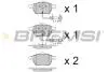 Тормозные колодки перед. Passat B5 / Audi A4 / A6 00-05 (с датчиком) BREMSI BP2816 (фото 1)