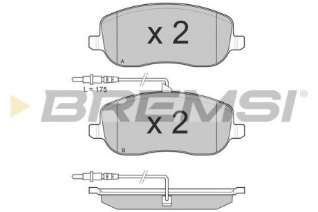 Гальмівні колодки перед. Jumpy / Scudo / Expert 00- (Lucas) BREMSI BP3028