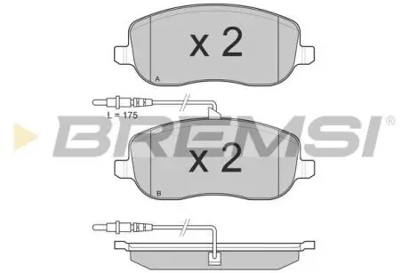 Тормозные колодки перед. Jumpy / Scudo / Expert 00- (Lucas) BREMSI BP3028