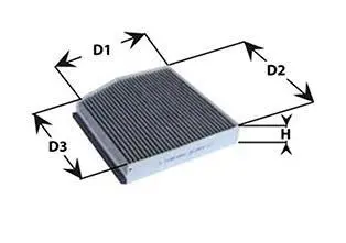 Фильтр салона Caddy III / Golf V / Passat B6 / Octavia 04- CLEAN FILTERS NC2132 (фото 1)