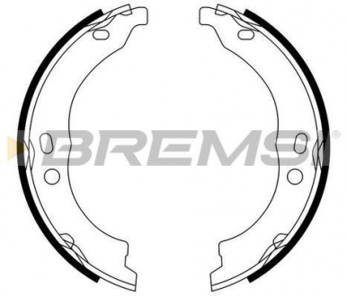 Колодки ручного тормоза Ducato / Boxer 06- (Bendix) BREMSI GF0188