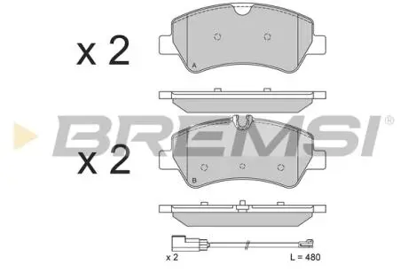 Тормозные колодки зад. Transit (V348) 12-(RWD) BREMSI BP3526