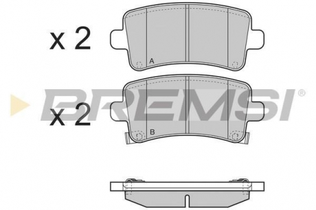 Тормозные колодки зад. Opel Insignia 08- (TRW) BREMSI BP3379