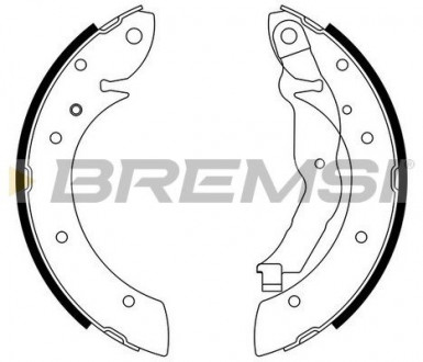 Тормозные колодки зад. BMW 3 (E36) 90-00 (TRW) BREMSI GF0077 (фото 1)