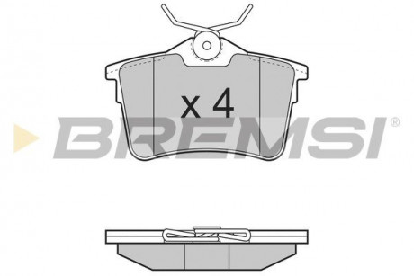 Тормозные колодки зад. Berlingo / Partner 08- BREMSI BP3386