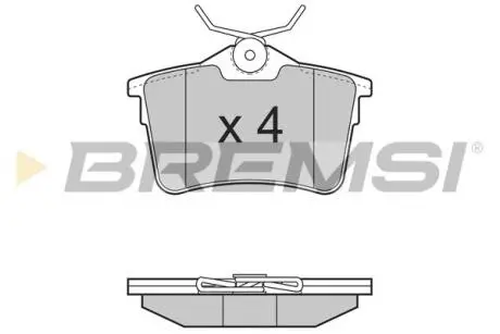 Тормозные колодки зад. Berlingo / Partner 08- BREMSI BP3386