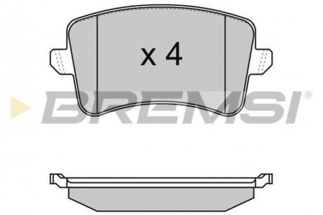 Тормозные колодки зад. A4 07- / Q5 12- (ATE) BREMSI BP3349