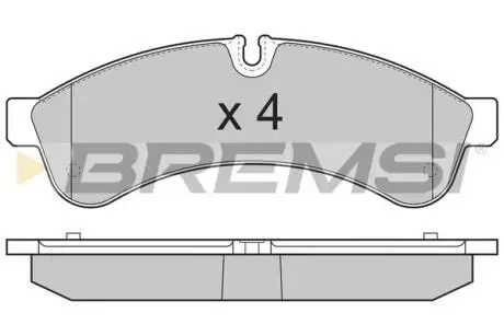 Тормозные колодки зад. Daily 06- BREMSI BP3365