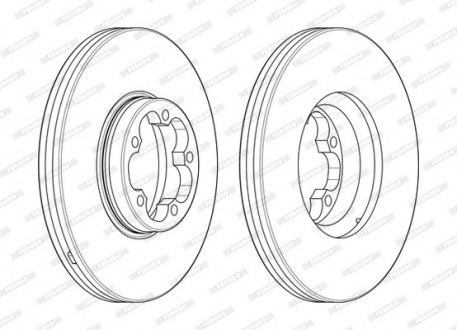 Диск гальмівний FERODO DDF2468-1