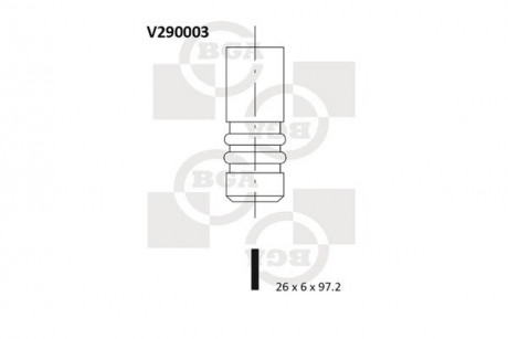 Клапан двигуна BGA V290003