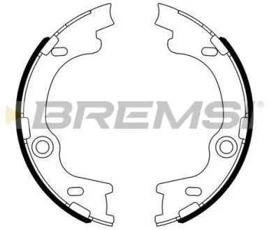 Колодки ручного гальма Hyundai i30, ix35, Tucson 07- / Kia CEE "D 06- BREMSI GF0804