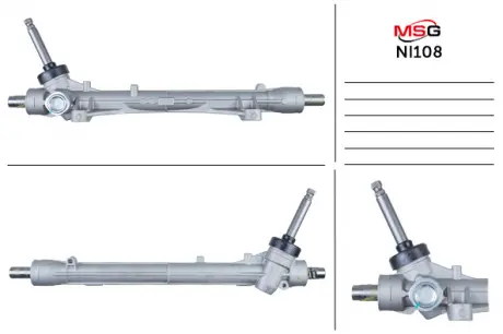 Рулевая рейка без ГУР новая NISSAN NV200 EVALIA 10-, NV200 10- MSG NI108
