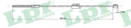 Трос ручного тормоза LPR C0248B