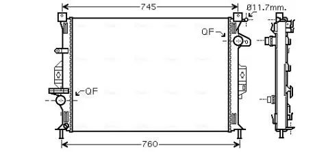 Радiатор AVA AVA COOLING FDA2422 (фото 1)