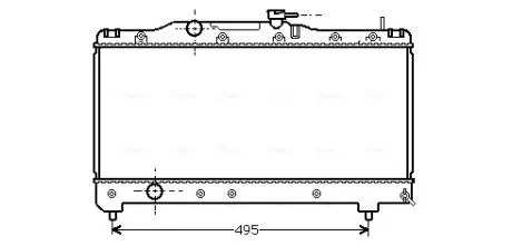 Радиатор CARINA E 1.6-1.8 MT 92-98 (Ava) AVA AVA COOLING TO 2141