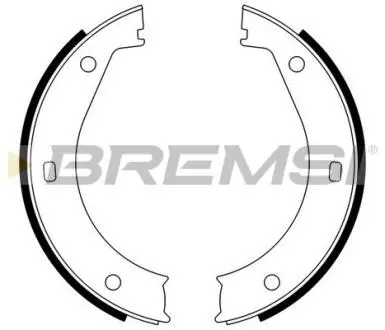 Колодки ручного гальма BMW 5 (E28, E34) 81-97 / 6 (E24) 77-89 / 7 (E38) 94-01 (ATE) BREMSI GF0076