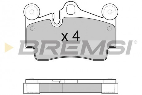 Гальмівні колодки зад. Audi Q7 / Touareg / Cayenne (Brembo) (112,2x73,2x16,2) BREMSI BP3097