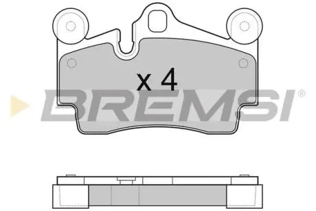 Тормозные колодки зад. Audi Q7 / Touareg / Cayenne (Brembo) (112,2x73,2x16,2) BREMSI BP3097