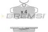 Тормозные колодки зад. Citroen C4 09- / Peugeot 3008 09- (TRW) BREMSI BP3387 (фото 1)