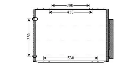 Радіатор кондиціонера LEXUS RX II (03-) 350 (AVA) AVA COOLING TO5573D