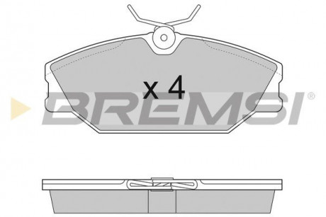 Тормозные колодки перед. Laguna I / Megane I 95-03 (TRW) BREMSI BP2874