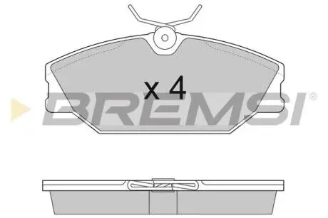 Гальмівні колодки перед. Laguna I / Megane I 95-03 (TRW) BREMSI BP2874