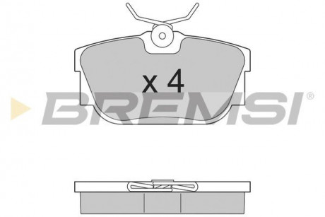 Тормозные колодки зад. T4> 98 (51x94,9) (Lucas) BREMSI BP2958